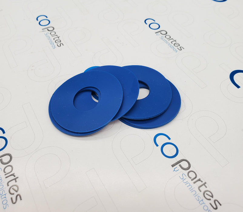 Chupa plana 38*15*0.7mm Azul