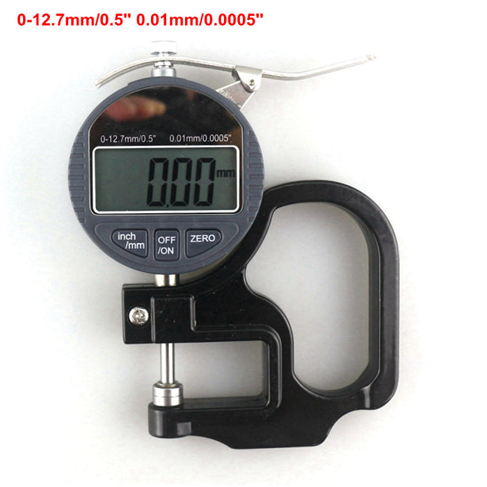 Calibrador / Micrómetro digital palpador para papel 0.01mm DE 12.7mm de boca digital